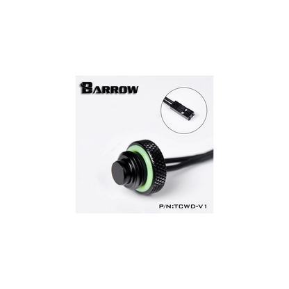 Barrow G1/4 - 10k Temperature Sensor Blank Plug - Black