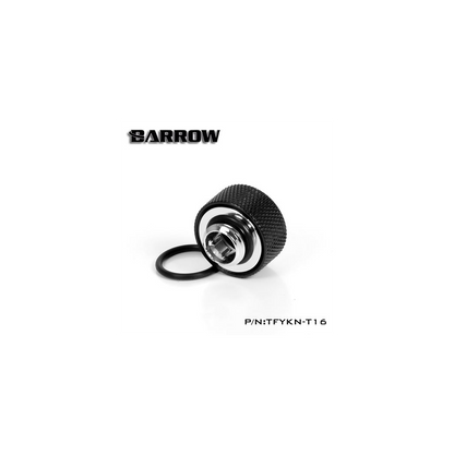 Barrow G1/4 - 16mm OD Twin Seal Hard Tube Compression Fitting - Black (6 Pack)