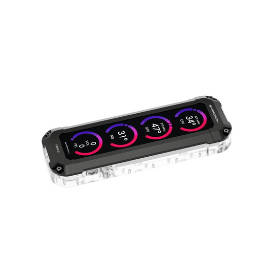 BarrowCH HDMI Reservoir with LCD Display and LRC 2.0 RGB Lighting - Black