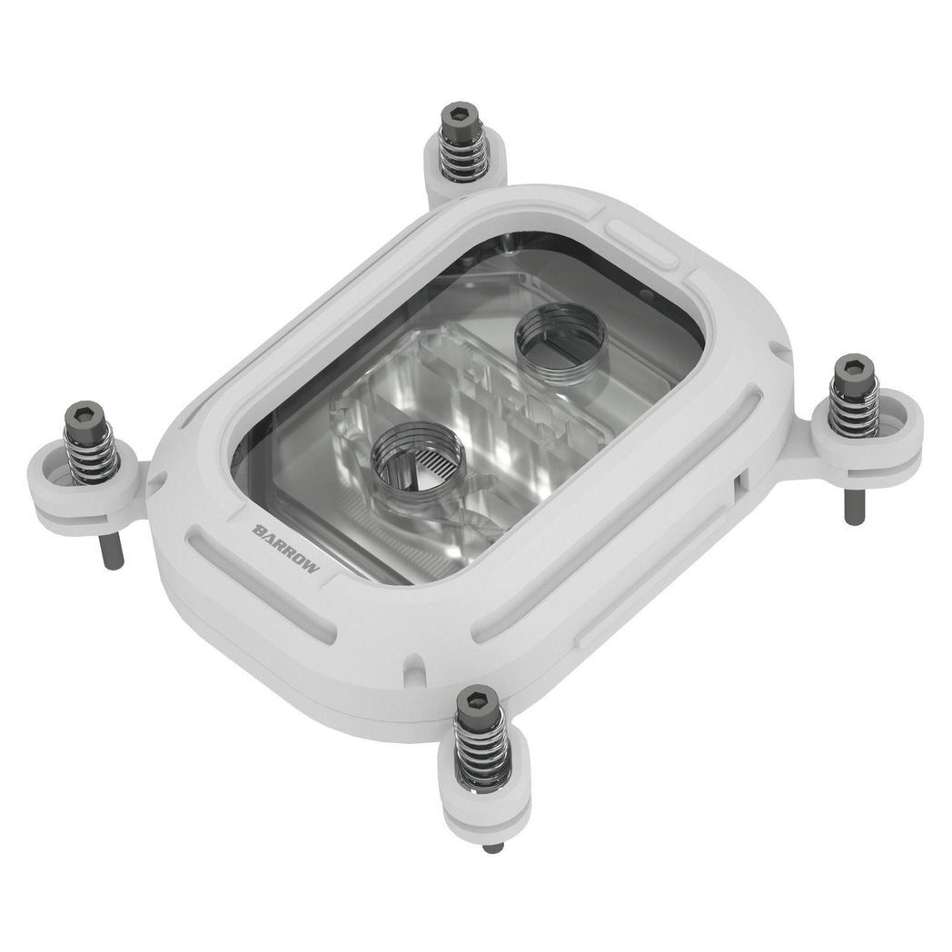 Barrow Acrylic Kepler Series CPU Waterblock, aRGB, INTEL 115x / 1700 - White