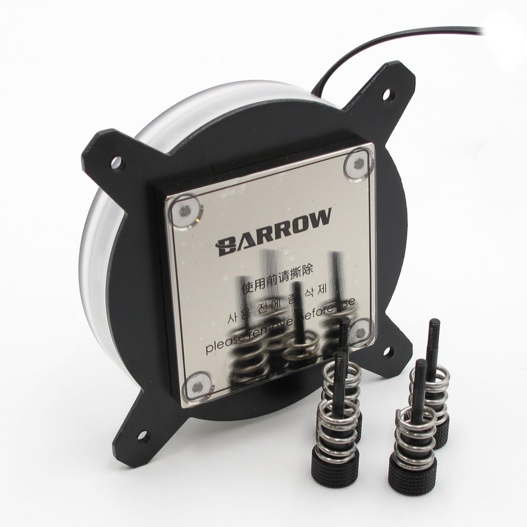 Barrow Rays Edition Aurora CPU Waterblock, aRGB, INTEL LGA 1200 / 1700 - Black