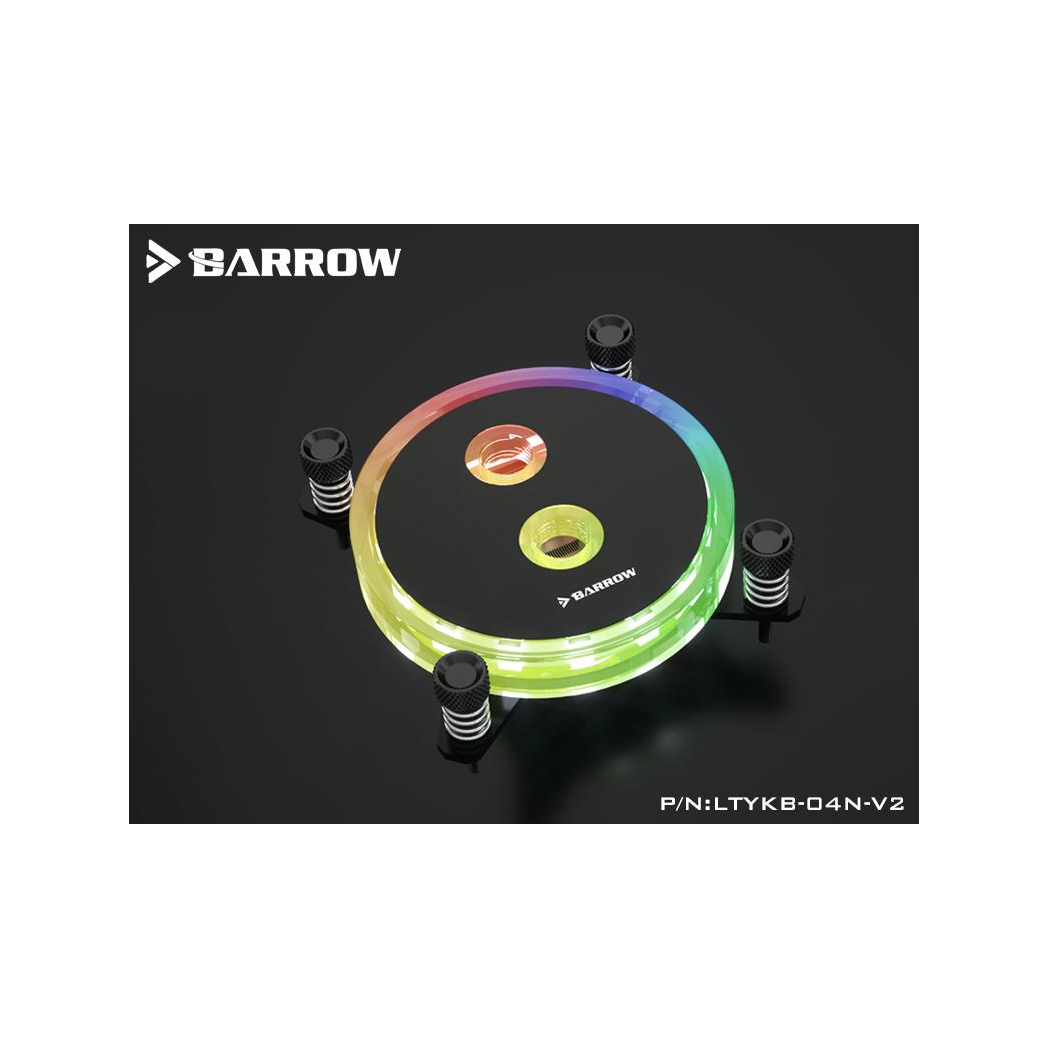 Barrow Rays Edition Aurora CPU Waterblock, aRGB, INTEL LGA 1200 / 1700 - Black