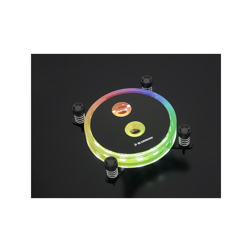 Barrow Rays Edition Aurora CPU Waterblock, aRGB, INTEL LGA 1200 / 1700 - Black