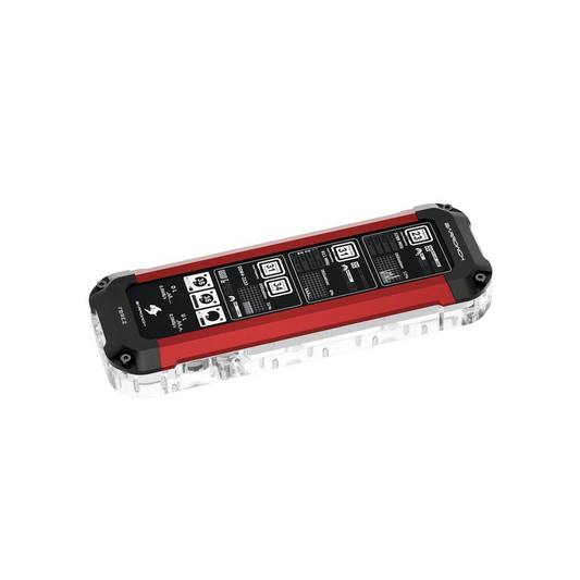 BarrowCH HDMI Reservoir with LCD Display and LRC 2.0 RGB Lighting - Red