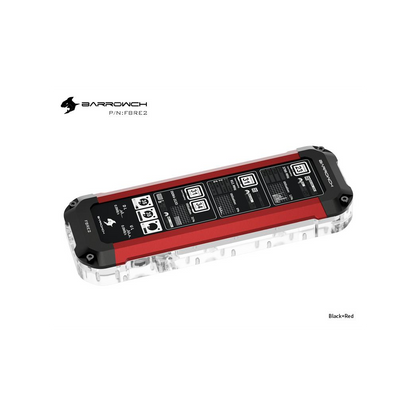 BarrowCH HDMI Reservoir with LCD Display and LRC 2.0 RGB Lighting - Red