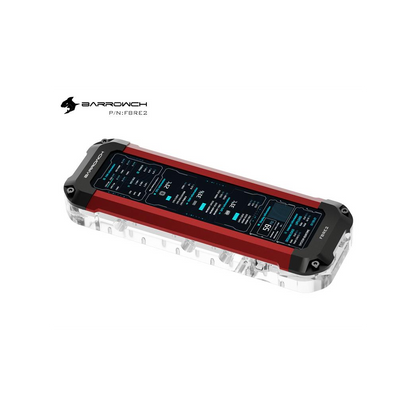 BarrowCH HDMI Reservoir with LCD Display and LRC 2.0 RGB Lighting - Red