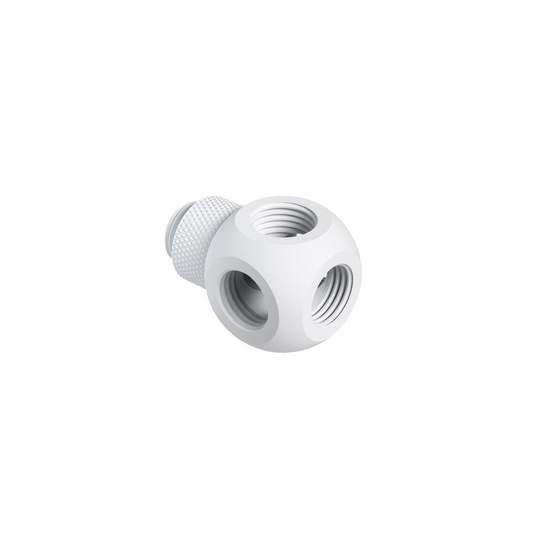 Barrow G1/4 Male Rotary - G1/4 Female 5 Way T-Splitter - White