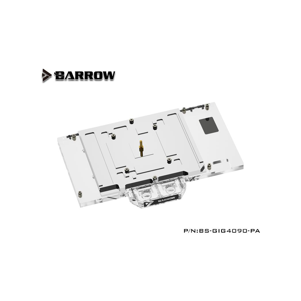 Barrow Gigabyte AORUS 4090 Aurora , aRGB Graphics Card Waterblock + Backplate