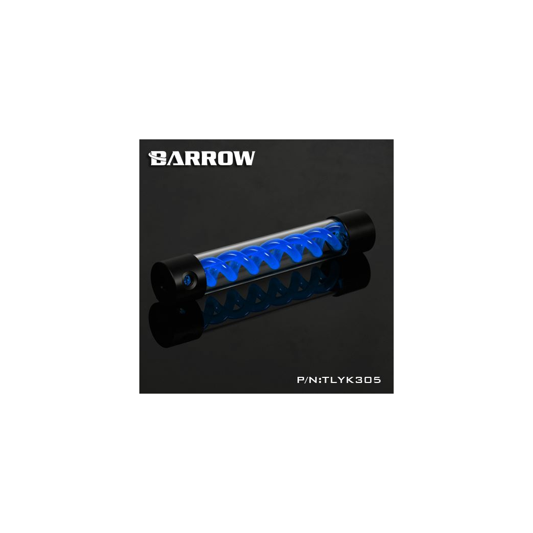 Barrow T-Virus Acrylic Blue Helix Reservoir 305mm - Black