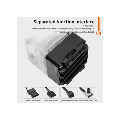Barrow SPB17-TM 960LPH 17W PWM Mini Pump Reservoir with LRC 2.0 RGB - Black