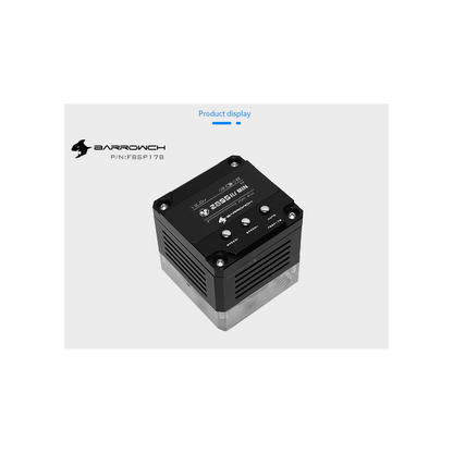 BarrowCH 17W PWM 960LPH Intelligent Pump with OLED Display - Black