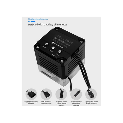 BarrowCH 17W PWM 960LPH Intelligent Pump with OLED Display - Black