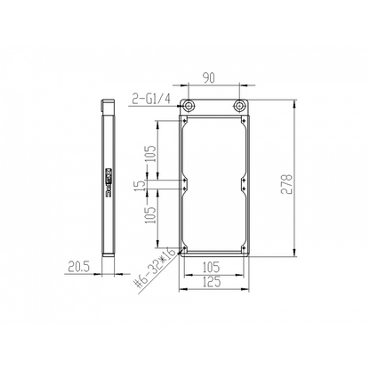 XSPC TX240 Ultrathin Radiator - White