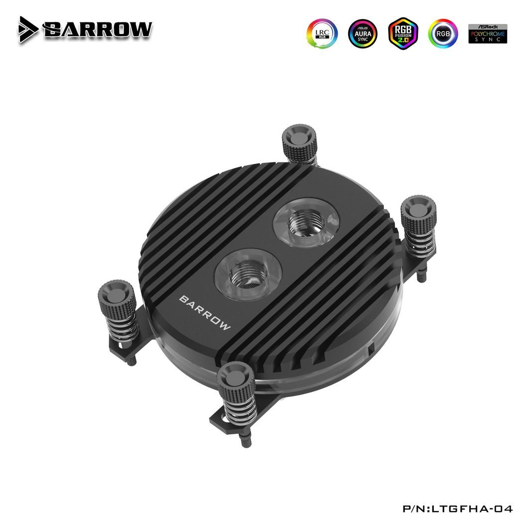 Barrow Horizon CPU Waterblock, LRC 2.0 RGB, AMD AM4 / AM5 - Black