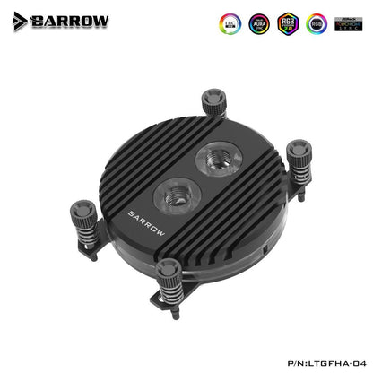 Barrow Horizon CPU Waterblock, LRC 2.0 RGB, AMD AM4 / AM5 - Black