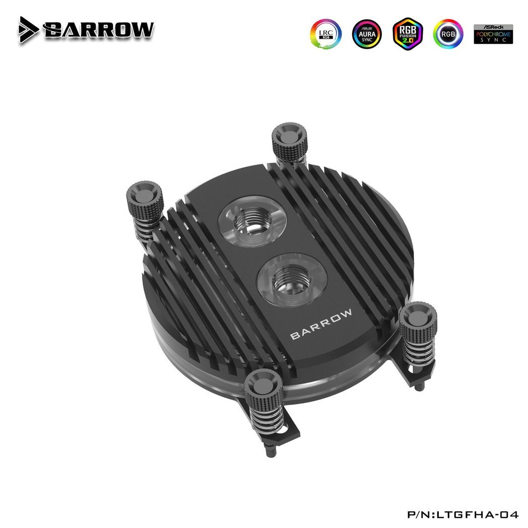 Barrow Horizon CPU Waterblock, LRC 2.0 RGB, AMD AM4 / AM5 - Black