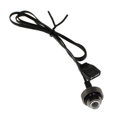 XSPC G1/4, 5V 3Pin aRGB LED Blank Plug - Black Chrome