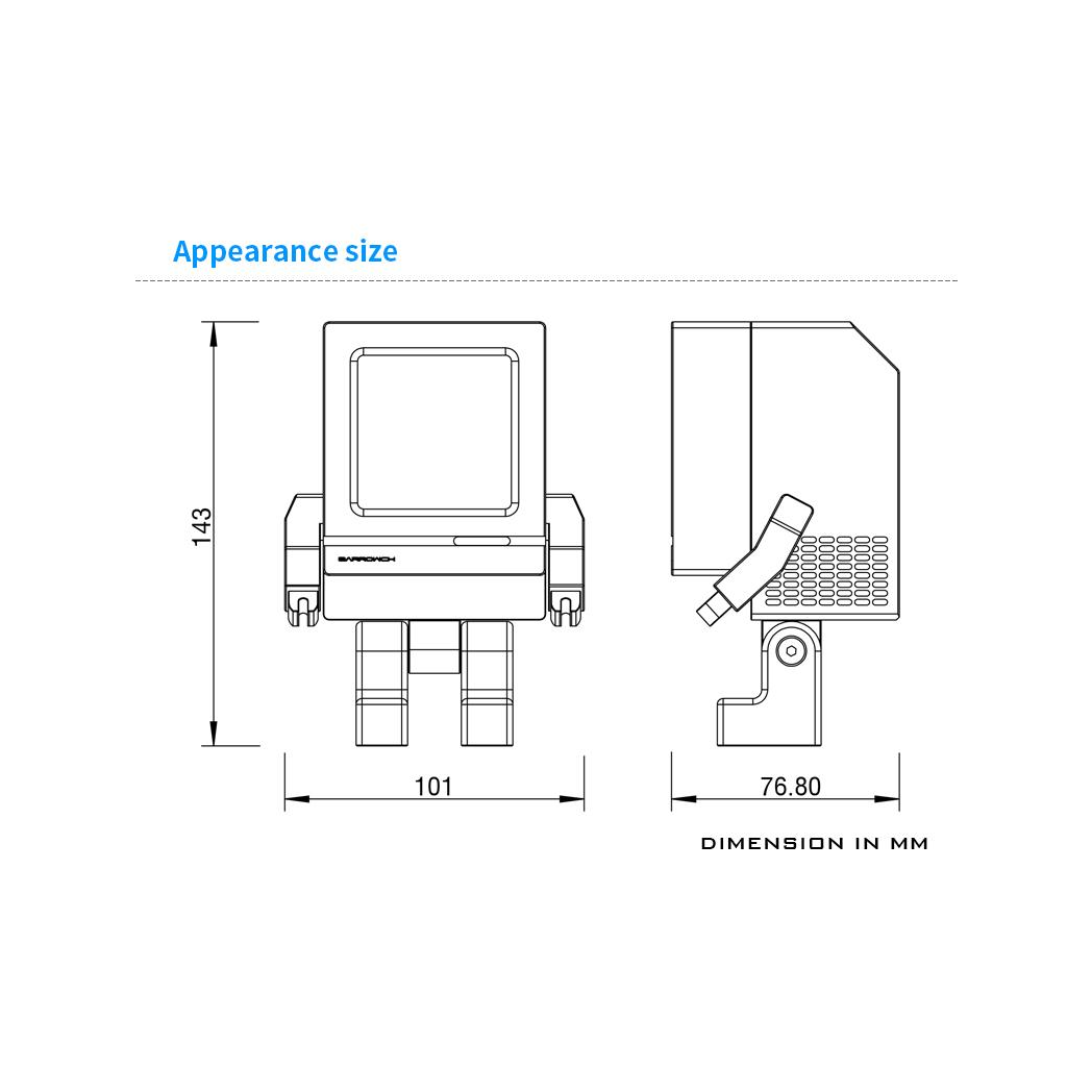 BarrowCH Limited Edition Cyclops, Mini 75mm HDMI LCD External Display - Titanium
