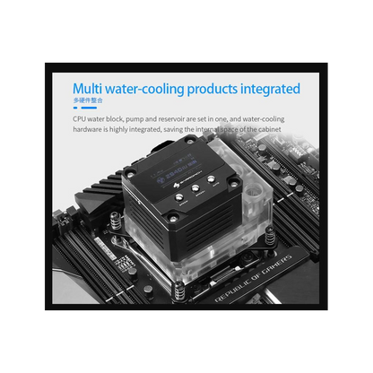 BarrowCH OLED CPU Waterblock, LRC 2.0 RGB, Integrated 17W PWM Pump - AMD AM4