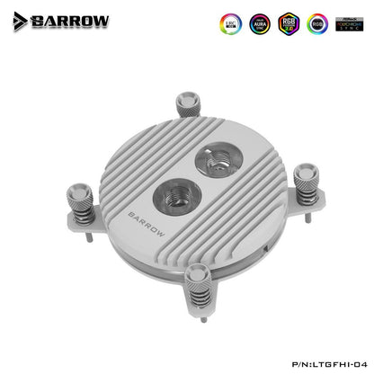 Barrow Horizon CPU Waterblock, LRC 2.0 RGB, INTEL 115x / 1700 - White