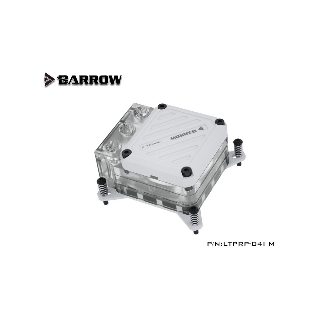 Barrow CPU Waterblock with 10W PWM Pump (White) - INTEL 115x / LGA1200 / LGA1700