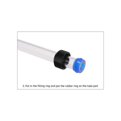 Barrow G1/4 - 14mm OD Anti Off Rubber Seal Hard Tube Compression Fitting - White