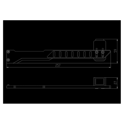 Barrow BKALA-01 GPU Weight Support Bracket - Blue