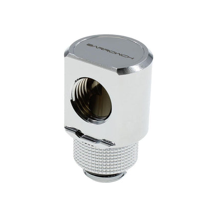BarrowCH G1/4 Male Rotary to Smooth 90 Degree Female Angle - Shiny Silver