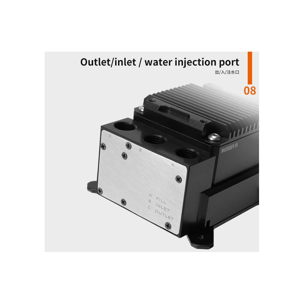 Barrow CPU Waterblock with Integrated 17W PWM Pump - INTEL 115x / LGA1700