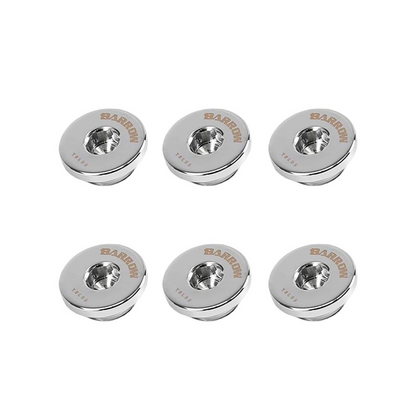 Barrow G1/4 Hex Blank Plug - Shiny Silver (6 Pack)
