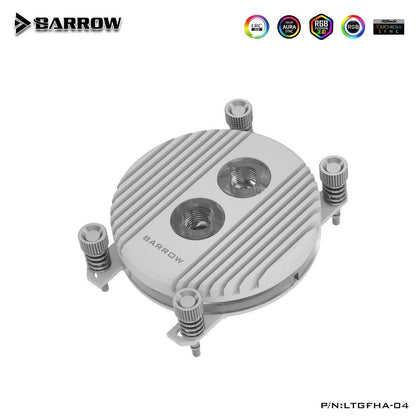 Barrow Horizon CPU Waterblock, LRC 2.0 RGB, AMD AM4 / AM5 - White