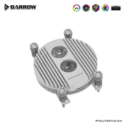 Barrow Horizon CPU Waterblock, LRC 2.0 RGB, AMD AM4 / AM5 - White
