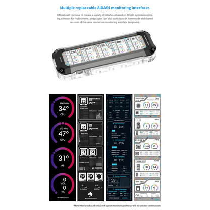 BarrowCH HDMI Reservoir with LCD Display and LRC 2.0 RGB Lighting - Titanium