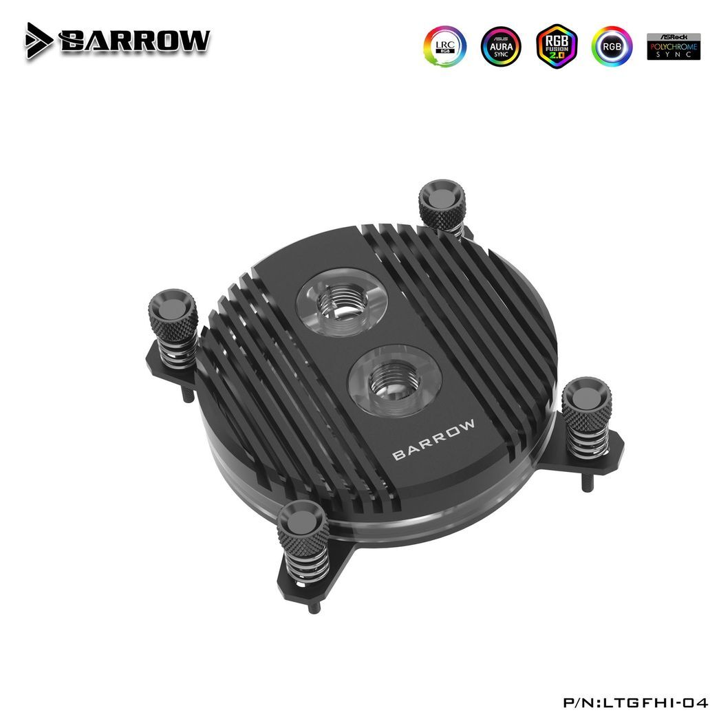 Barrow Horizon CPU Waterblock, LRC 2.0 RGB, INTEL 115x / 1700 - Black