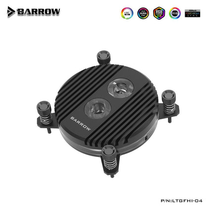 Barrow Horizon CPU Waterblock, LRC 2.0 RGB, INTEL 115x / 1700 - Black