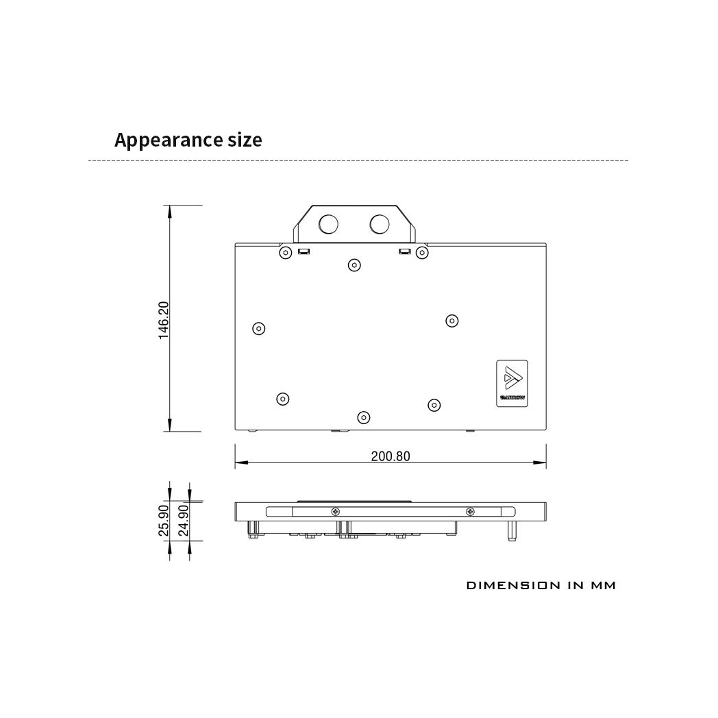 Barrow NVIDIA 4080 Founders, LRC 2.0 RGB Graphics Card Waterblock + Backplate