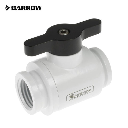Barrow G1/4 Mini Ball Valve, Black Handle - White