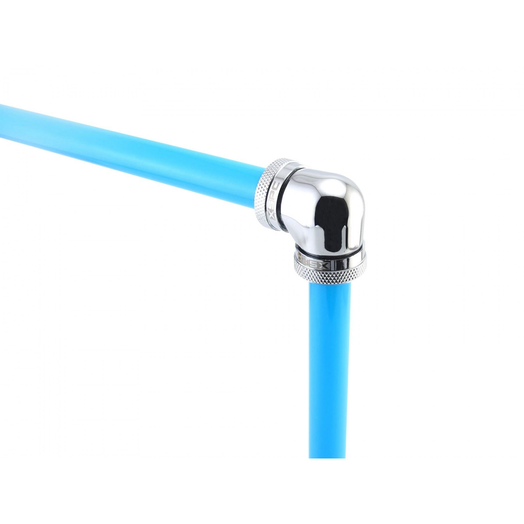 XSPC 14mm Rigid Tubing 90 Elbow Fitting - Chrome