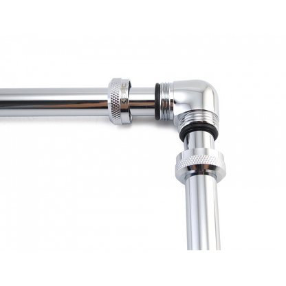 XSPC 14mm Rigid Tubing 90 Elbow Fitting - Chrome