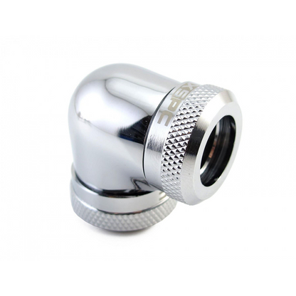 XSPC 14mm Rigid Tubing 90 Elbow Fitting - Chrome