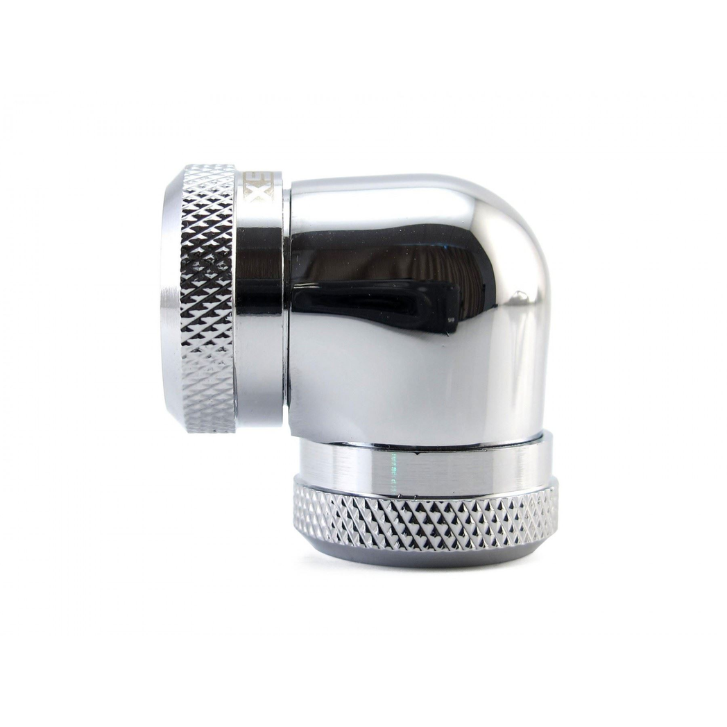 XSPC 14mm Rigid Tubing 90 Elbow Fitting - Chrome