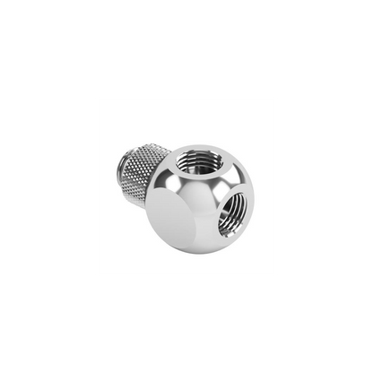 Barrow G1/4 Male Rotary - G1/4 Female 3 Way T-Splitter - Silver