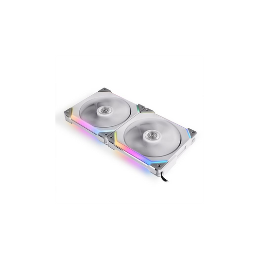Lian Li UNI FAN SL140 RGB PWM Fan, Pack of 2 incl. Controller - 140mm, white