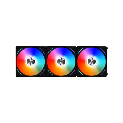 Lian Li UNI FAN AL120 RGB PWM Fan, Triple Pack incl. Controller - 120mm, black