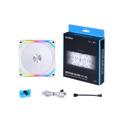 Lian Li UNI FAN SL140 V2 RGB PWM Fan - 140mm, white