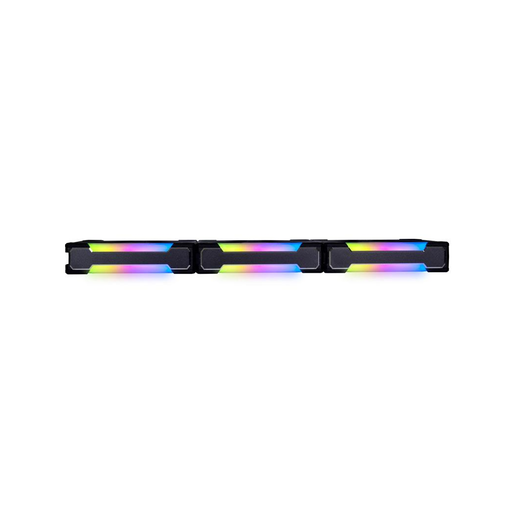 Lian Li UNI FAN SL120 V2 RGB PWM Fan, Triple-pack w/ Controller - 120mm, black