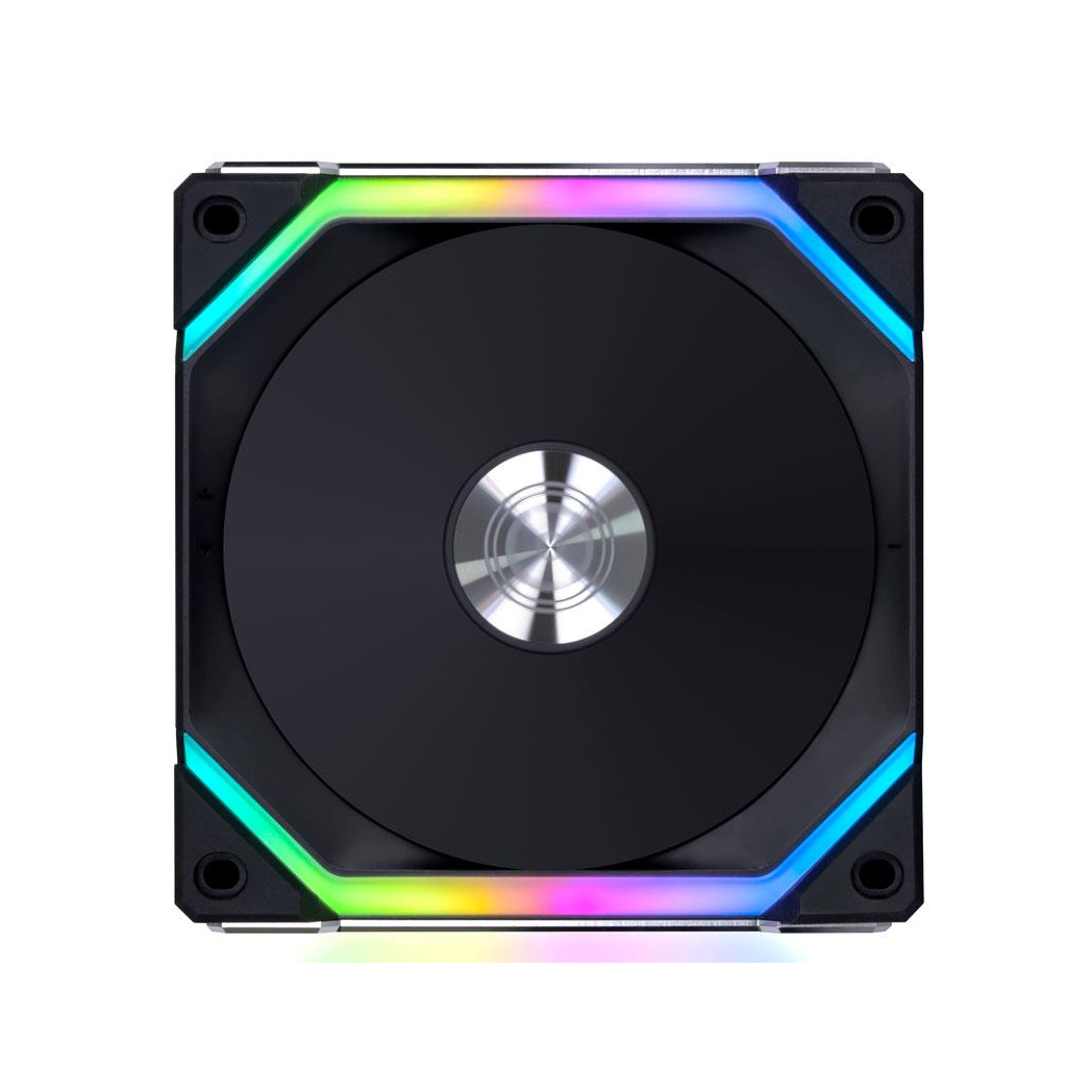 Lian Li UNI FAN SL120 V2 RGB PWM Fan, Triple-pack w/ Controller - 120mm, black