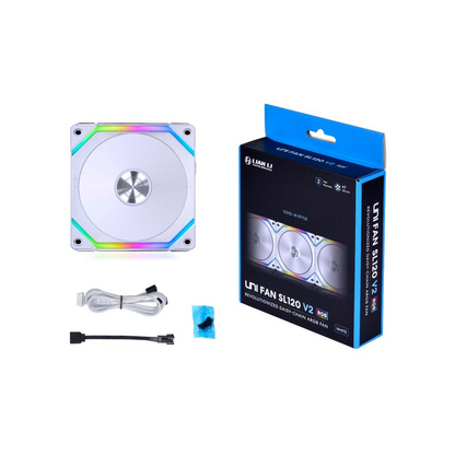 Lian Li UNI FAN SL120 V2 RGB PWM Fan - 120mm, white
