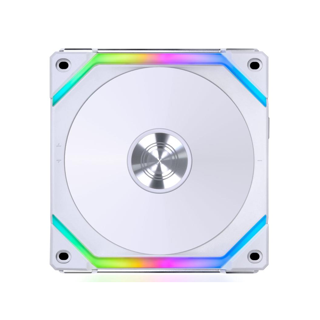 Lian Li UNI FAN SL120 V2 RGB PWM Fan, Triple-pack w/ Controller - 120mm, white