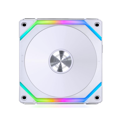 Lian Li UNI FAN SL120 V2 RGB PWM Fan, Triple-pack w/ Controller - 120mm, white